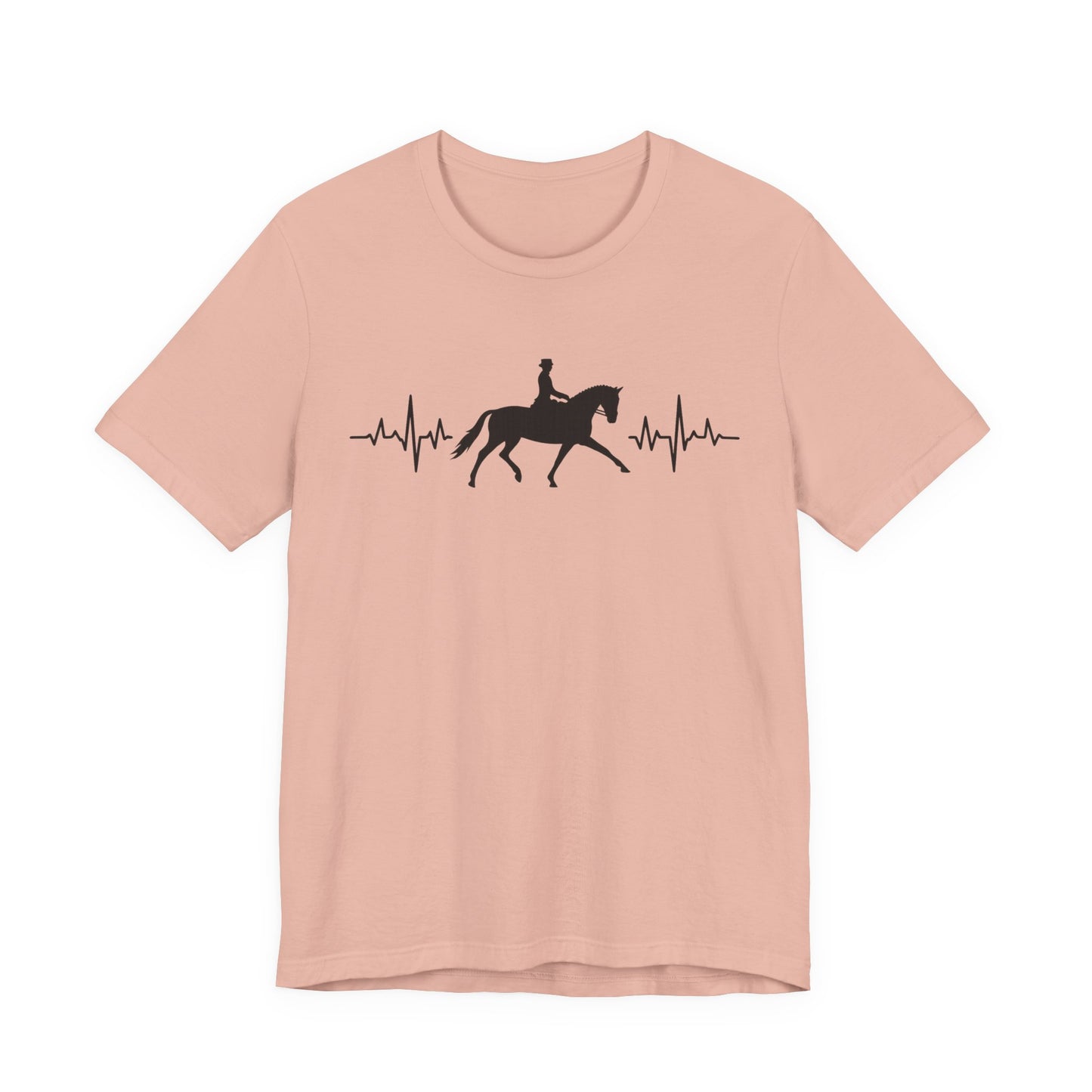 Equestrian Heartbeat T-Shirt – Couture Unisex Riding Tee, Soft Everyday Equestrian Gift