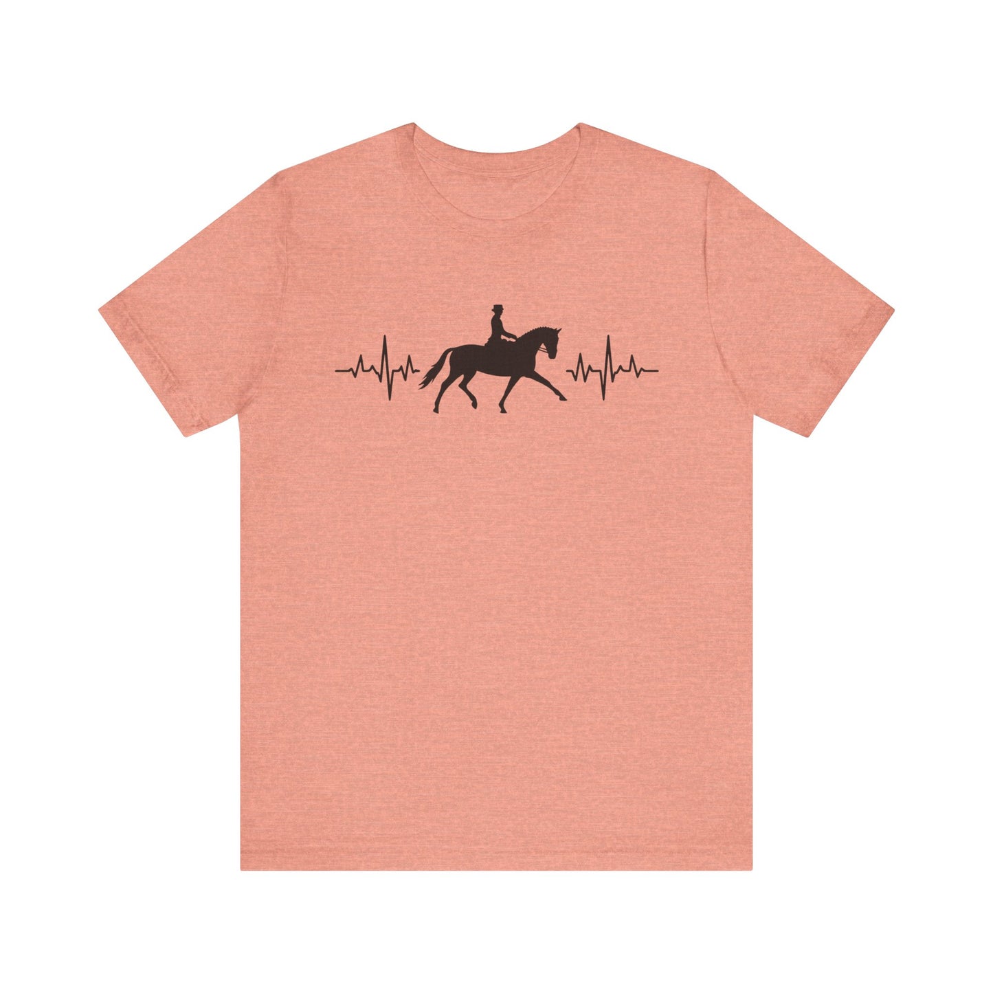 Equestrian Heartbeat T-Shirt – Couture Unisex Riding Tee, Soft Everyday Equestrian Gift