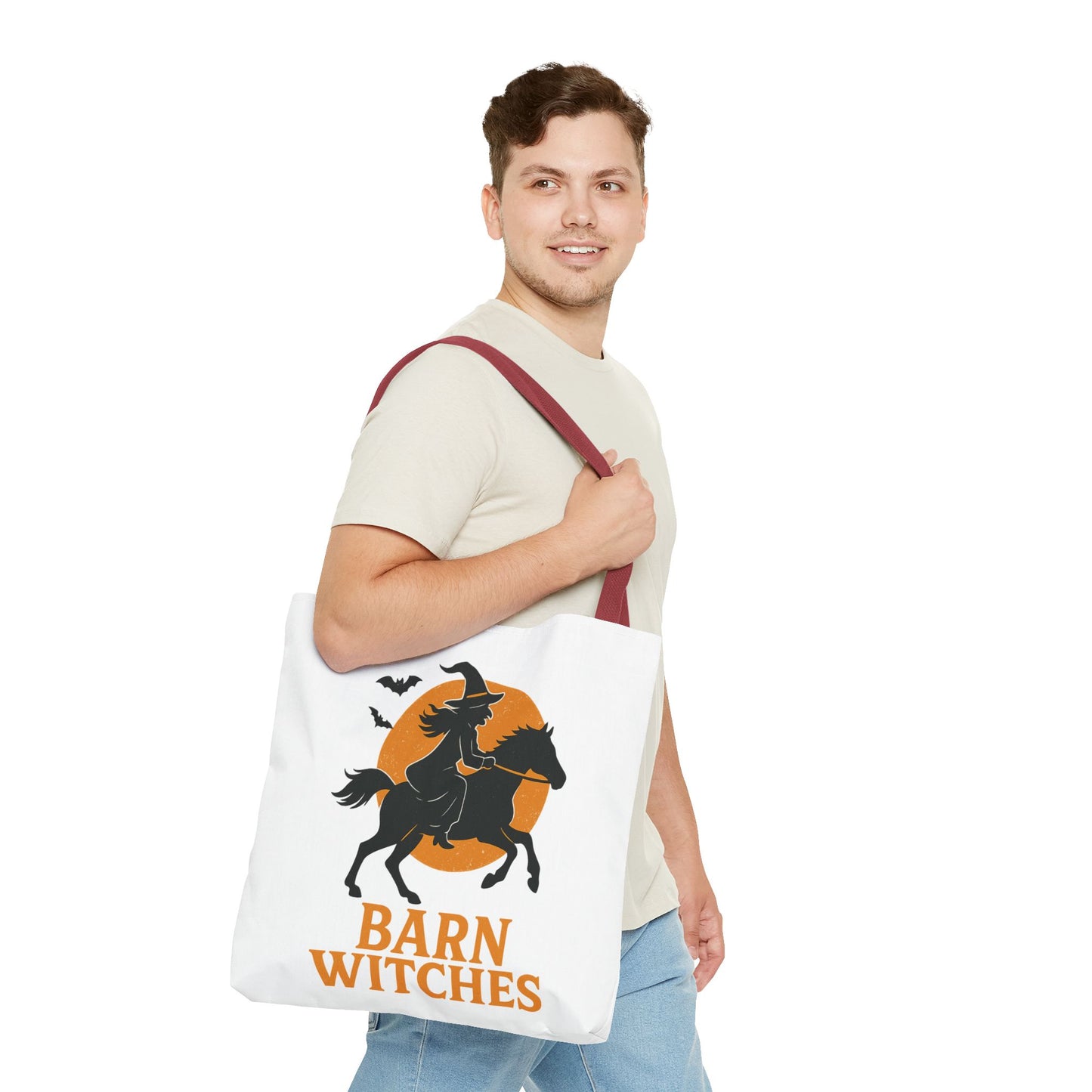 Witchy Tote Bag for Barn Witches - Halloween, Gift for Witches, Eco-Friendly, Shopping Tote, Novelty Bag