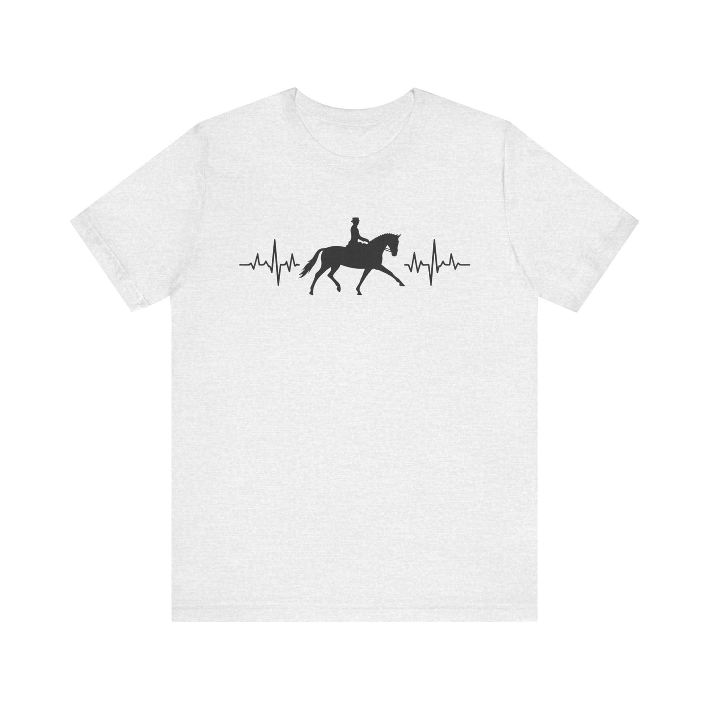 Equestrian Heartbeat T-Shirt – Couture Unisex Riding Tee, Soft Everyday Equestrian Gift