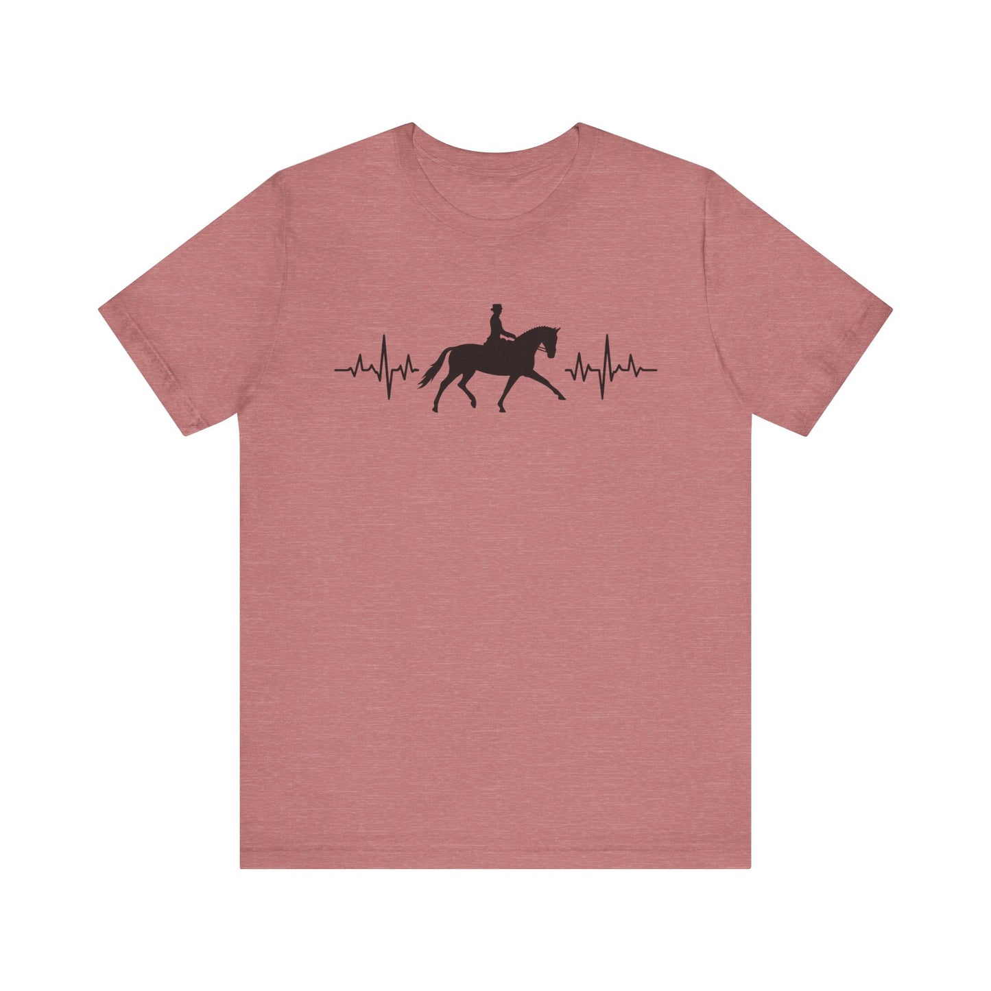 Equestrian Heartbeat T-Shirt – Couture Unisex Riding Tee, Soft Everyday Equestrian Gift