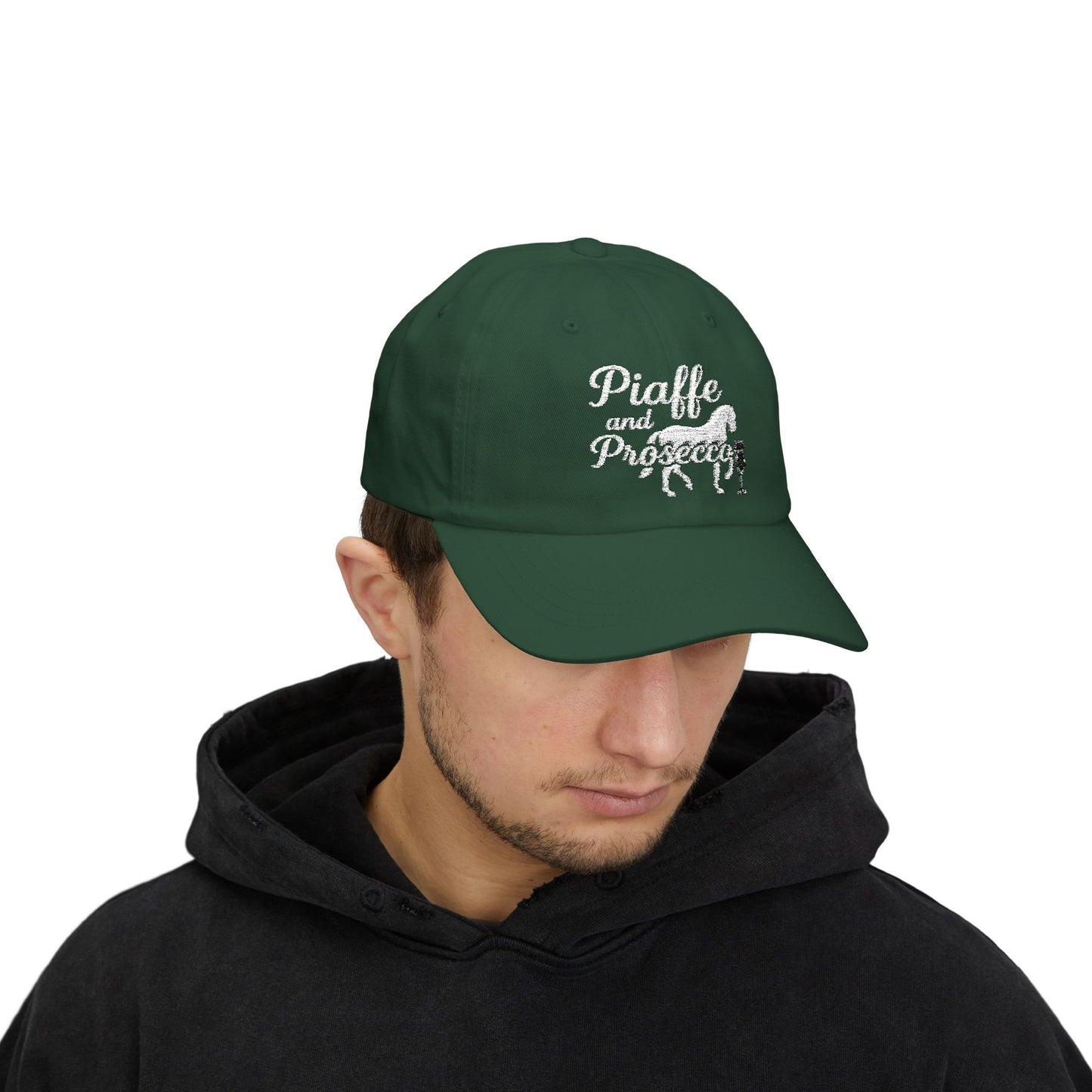 Piaffe and Prosecco Dad Cap, Horse Lover Gift, Equestrian Hat, Wine Lover's Accessory, Casual Cap