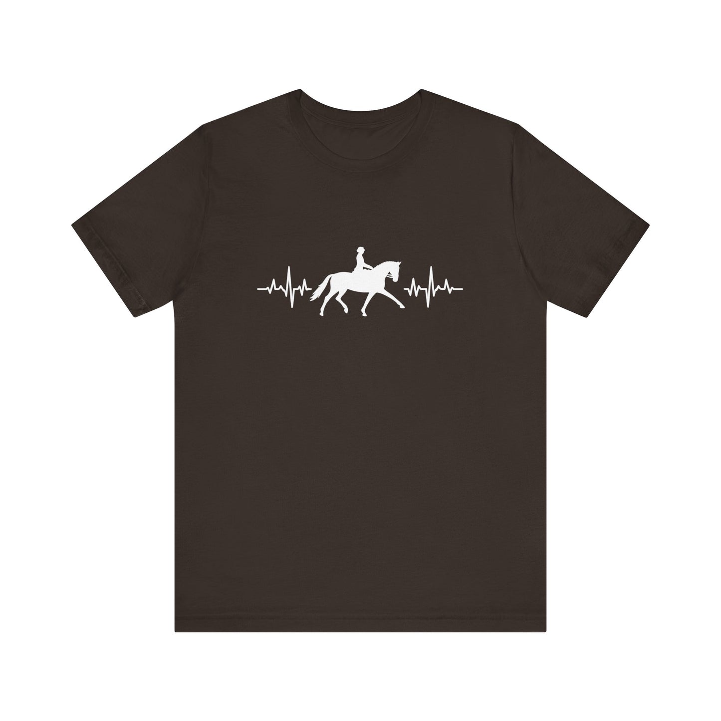 Equestrian Heartbeat T-Shirt – Couture Unisex Riding Tee, Soft Everyday Equestrian Gift