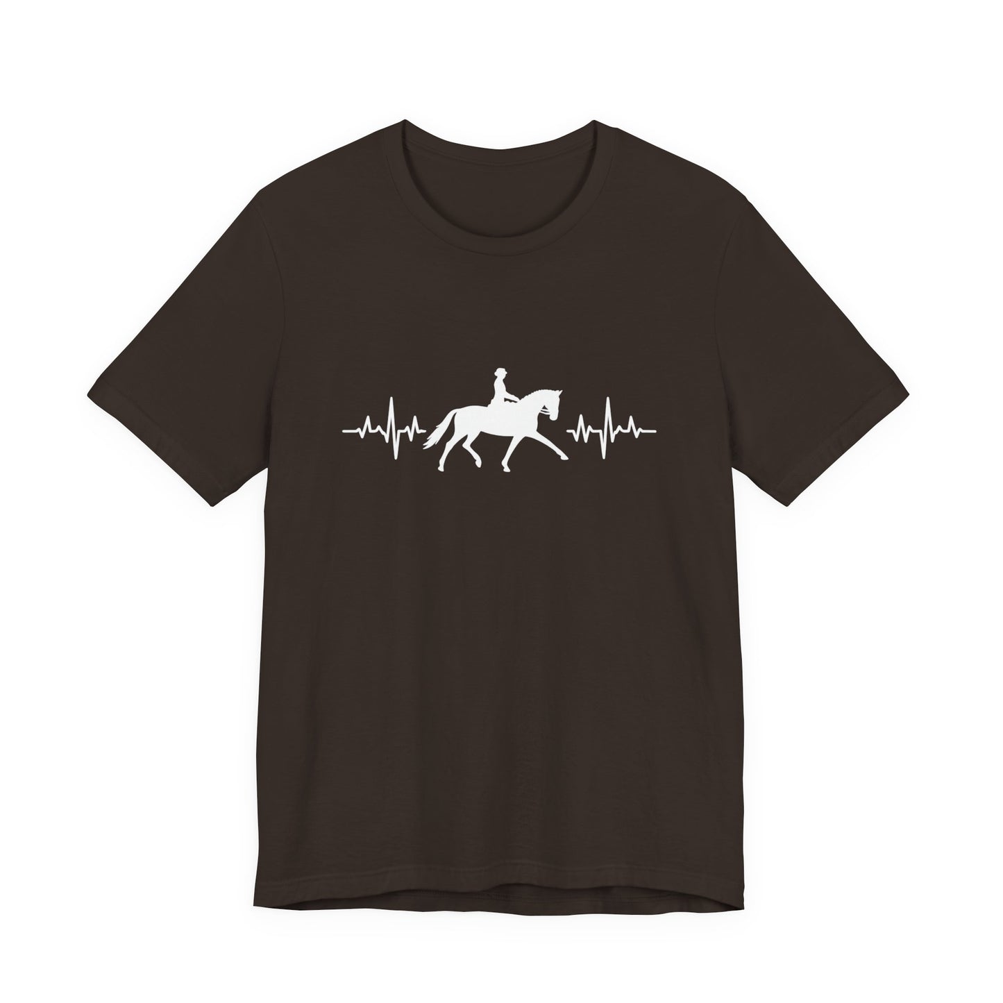 Equestrian Heartbeat T-Shirt – Couture Unisex Riding Tee, Soft Everyday Equestrian Gift