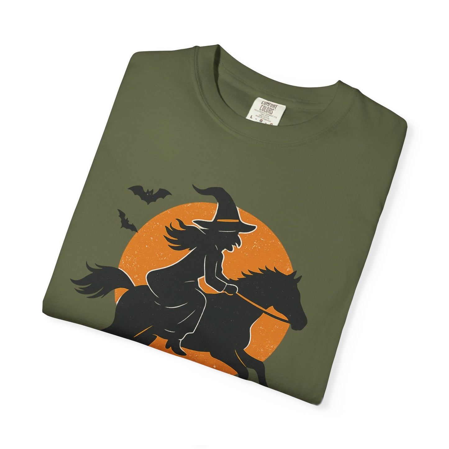 Barn Witches T-Shirt – Halloween Horse Rider Tee – Spooky Equestrian Fall Shirt for Horse Lovers & Barn Witches