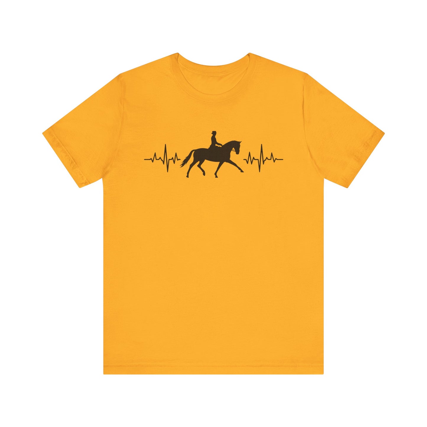 Equestrian Heartbeat T-Shirt – Couture Unisex Riding Tee, Soft Everyday Equestrian Gift