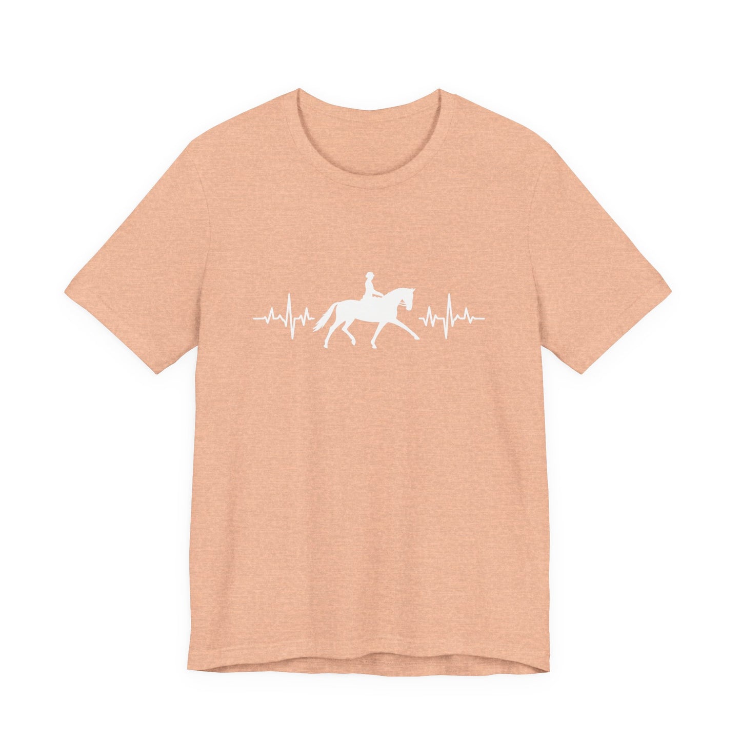 Equestrian Heartbeat T-Shirt – Couture Unisex Riding Tee, Soft Everyday Equestrian Gift