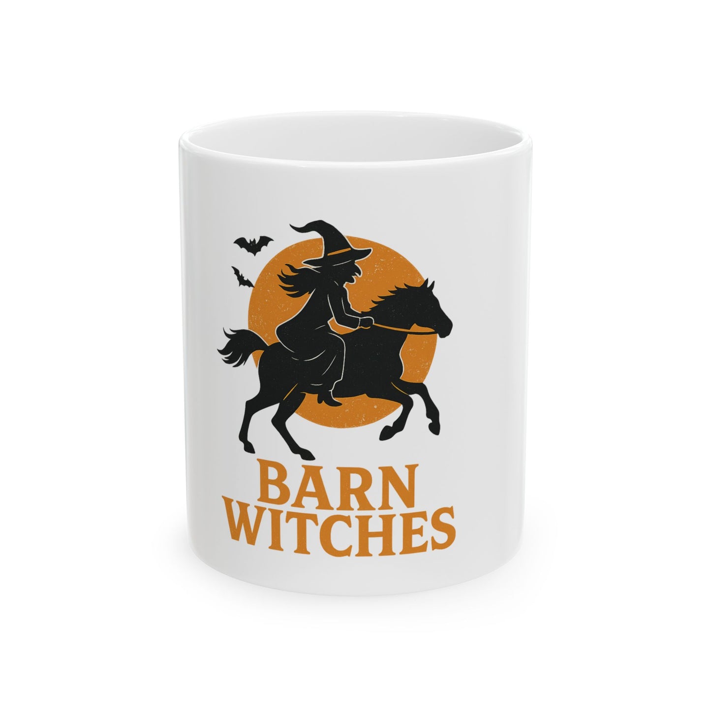 Barn Witches Halloween Ceramic Mug - Witch Coffee Cup, Gift for Witches, Fall Decor, Office Mug, Halloween Gifts, Cozy Beverage