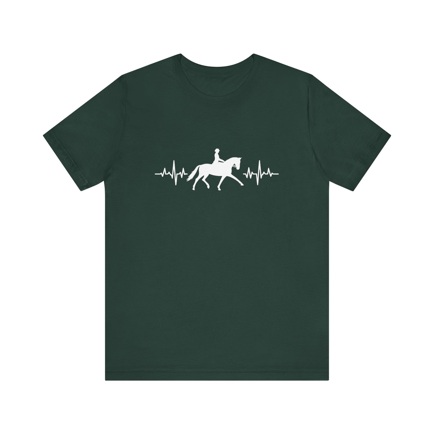 Equestrian Heartbeat T-Shirt – Couture Unisex Riding Tee, Soft Everyday Equestrian Gift