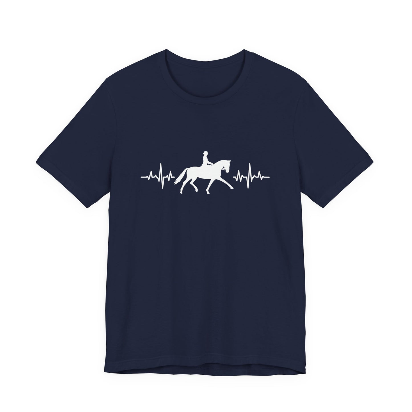 Equestrian Heartbeat T-Shirt – Couture Unisex Riding Tee, Soft Everyday Equestrian Gift