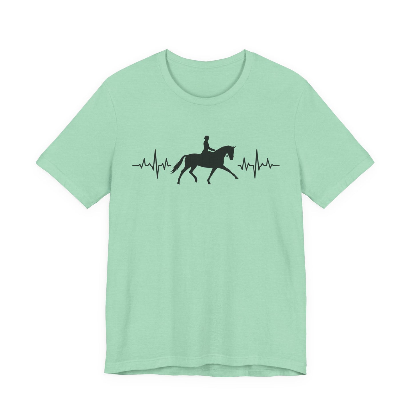 Equestrian Heartbeat T-Shirt – Couture Unisex Riding Tee, Soft Everyday Equestrian Gift