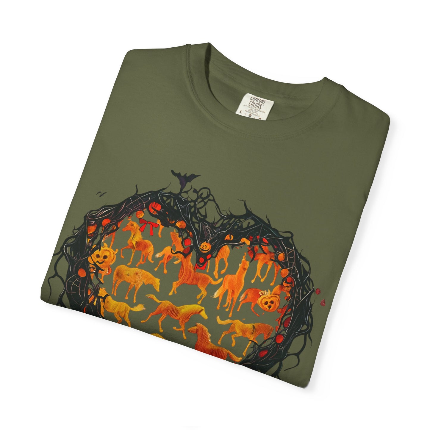 Halloween Horse Heart T-Shirt – Autumn Equestrian Style