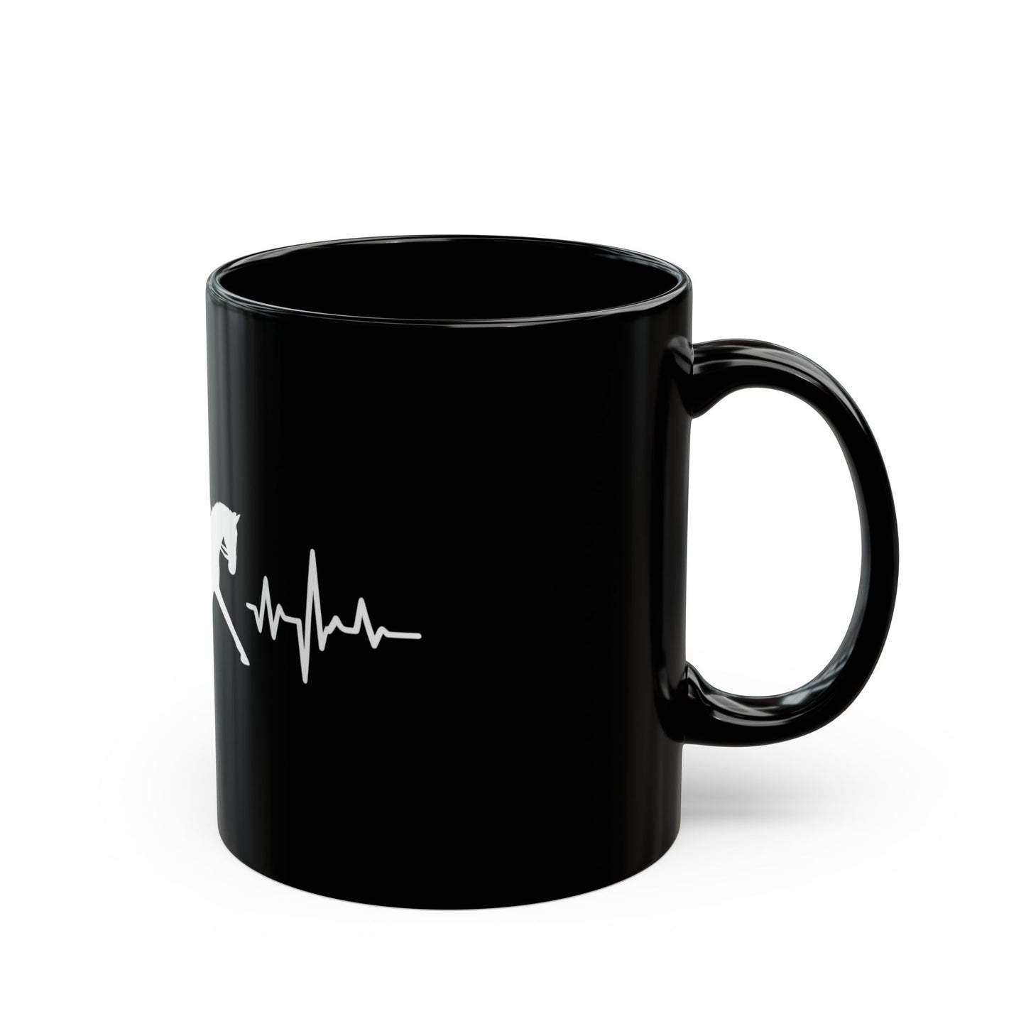Equestrian Heartbeat Mug | Perfect Gift for Horse Lovers, Coffee/Tea Mug, Horse Riding Decor, Equestrian Quotes, Unique Horse Gifts