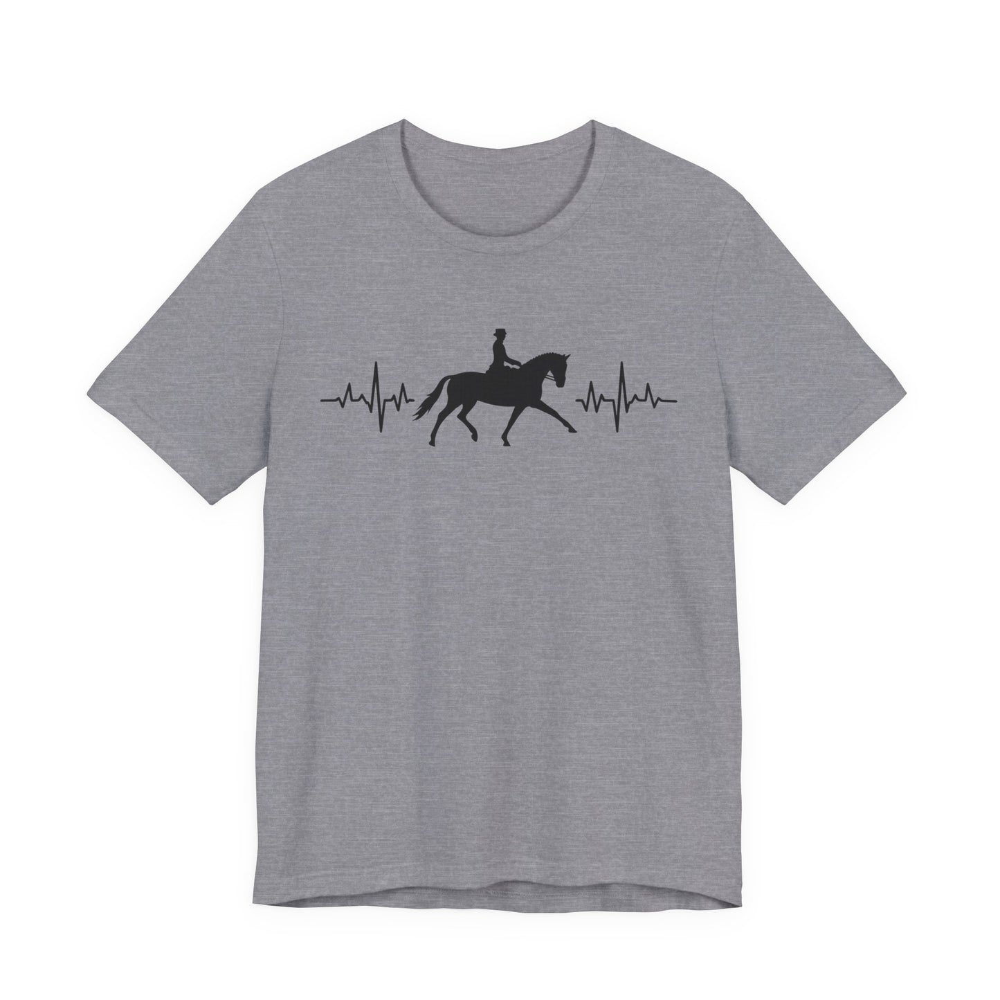 Equestrian Heartbeat T-Shirt – Couture Unisex Riding Tee, Soft Everyday Equestrian Gift