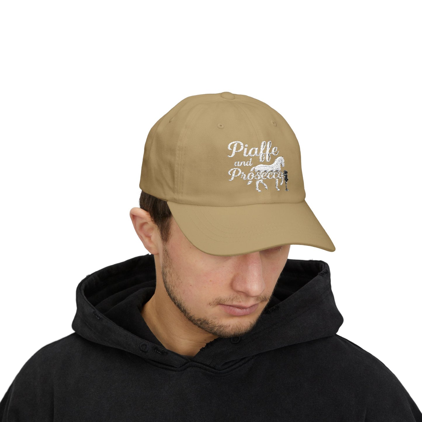 Piaffe and Prosecco Dad Cap, Horse Lover Gift, Equestrian Hat, Wine Lover's Accessory, Casual Cap