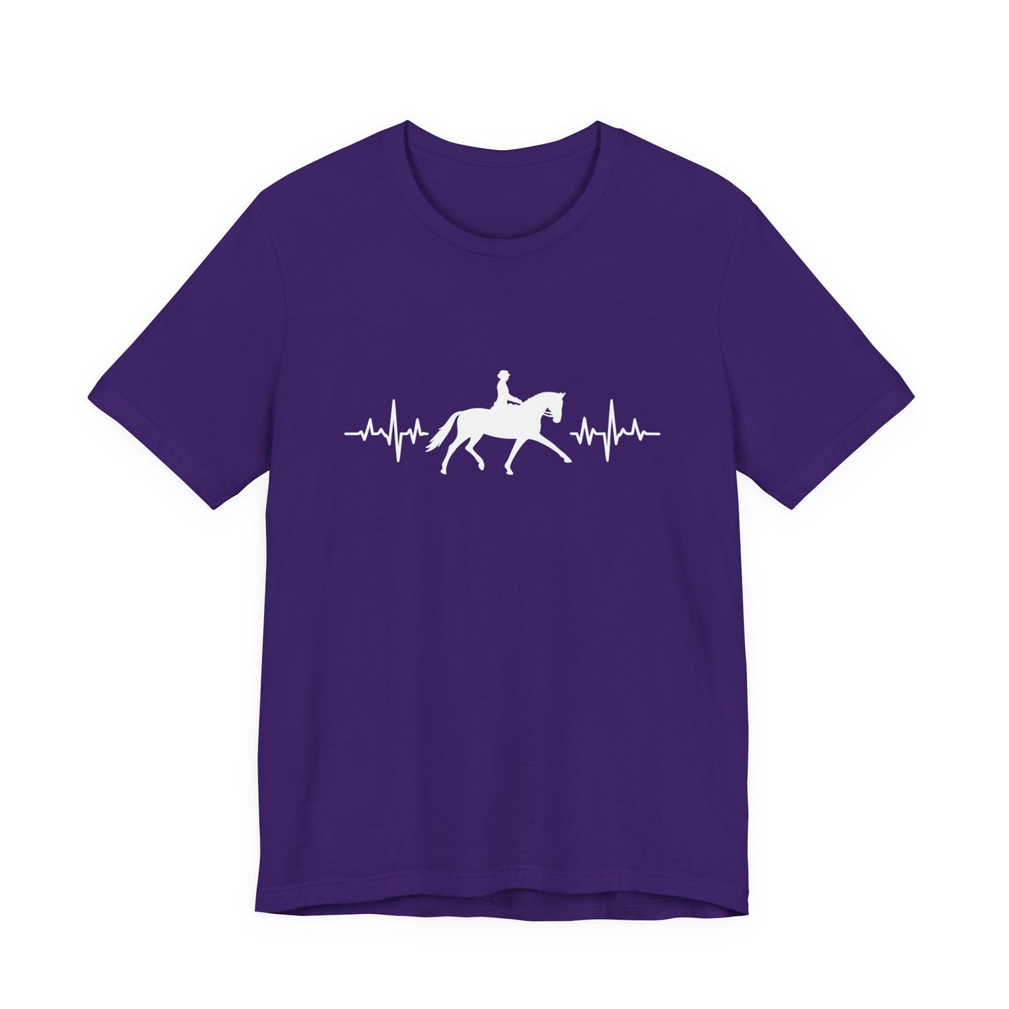 Equestrian Heartbeat T-Shirt – Couture Unisex Riding Tee, Soft Everyday Equestrian Gift