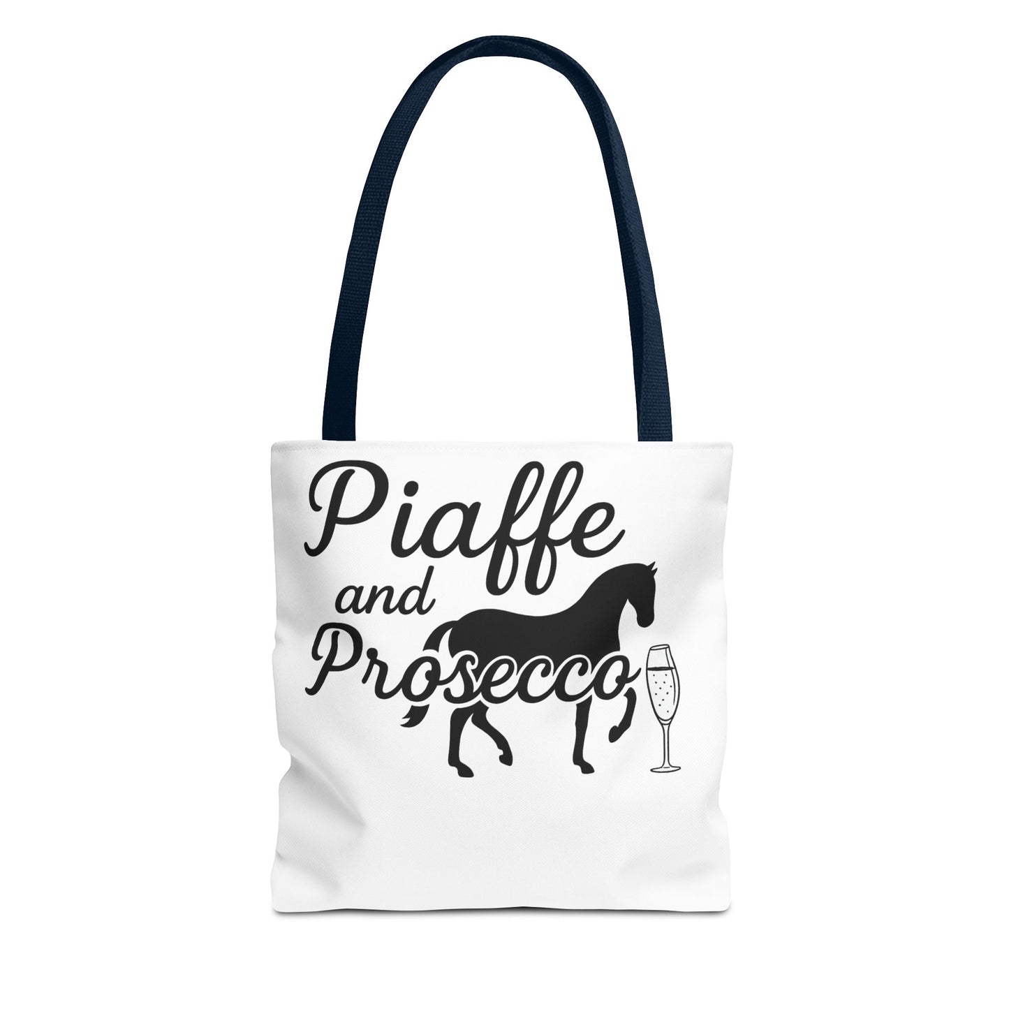 Piaffe and Prosecco Tote Bag | Equestrian Gift, Animal Lover Tote, Wine Lover Bag, Farmhouse Decor, Travel Companion