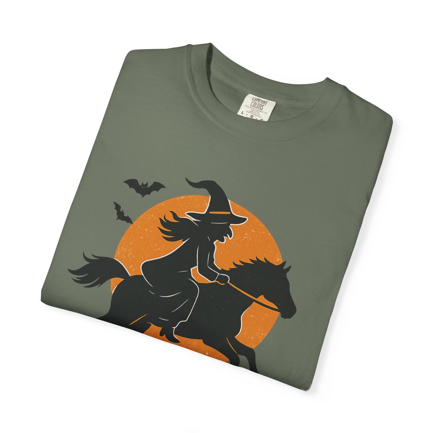 Barn Witches T-Shirt – Halloween Horse Rider Tee – Spooky Equestrian Fall Shirt for Horse Lovers & Barn Witches