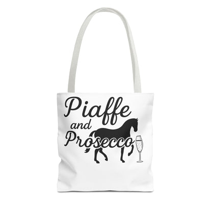 Piaffe and Prosecco Tote Bag | Equestrian Gift, Animal Lover Tote, Wine Lover Bag, Farmhouse Decor, Travel Companion