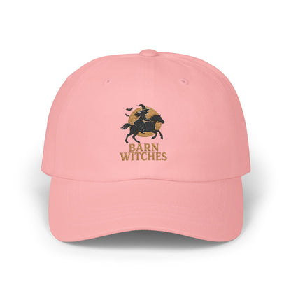 Classic Dad Cap with Barn Witches Design | Casual Style, Gift for Halloween, Everyday Wear, Unisex Accessory, Outdoor Fun