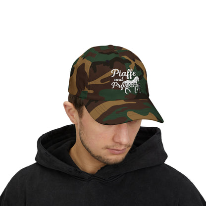 Piaffe and Prosecco Dad Cap, Horse Lover Gift, Equestrian Hat, Wine Lover's Accessory, Casual Cap
