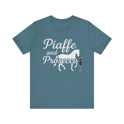 Piaffe and Prosecco T-Shirt, Equine Wine Lover Tee, Horse Riding Gift, Equestrian Fashion, Funny Horse Shirt, Casual Everyday Wear
