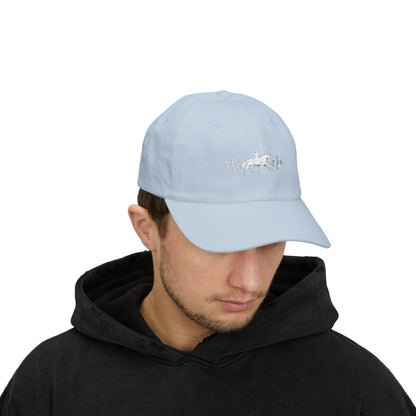 Equestrian Heartbeat Dad Cap – Couture Unisex Horse Lover Hat, Dressage Lifestyle Accessory
