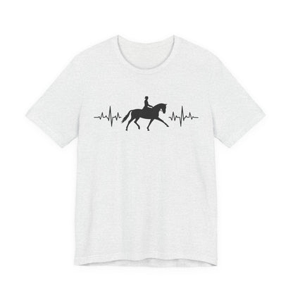 Equestrian Heartbeat T-Shirt – Couture Unisex Riding Tee, Soft Everyday Equestrian Gift