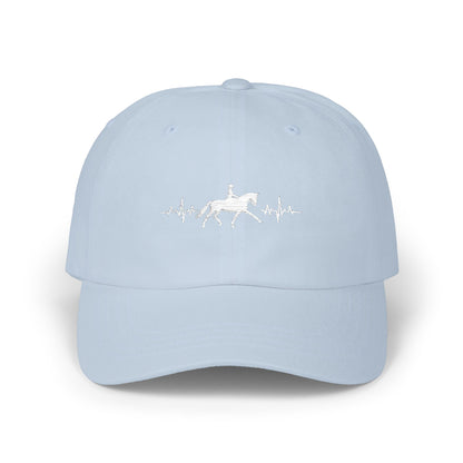 Equestrian Heartbeat Dad Cap – Couture Unisex Horse Lover Hat, Dressage Lifestyle Accessory