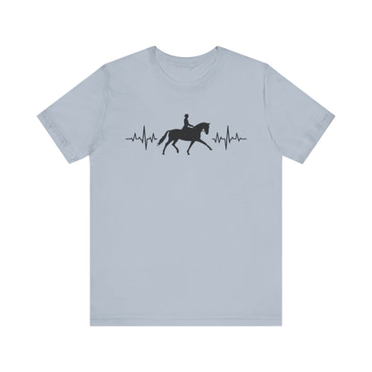 Equestrian Heartbeat T-Shirt – Couture Unisex Riding Tee, Soft Everyday Equestrian Gift