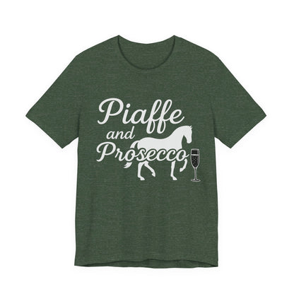 Piaffe and Prosecco T-Shirt, Equine Wine Lover Tee, Horse Riding Gift, Equestrian Fashion, Funny Horse Shirt, Casual Everyday Wear