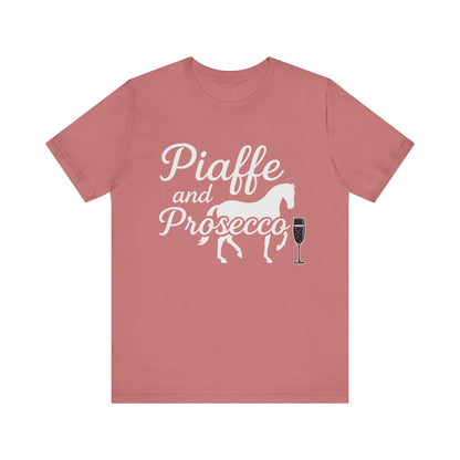 Piaffe and Prosecco T-Shirt, Equine Wine Lover Tee, Horse Riding Gift, Equestrian Fashion, Funny Horse Shirt, Casual Everyday Wear