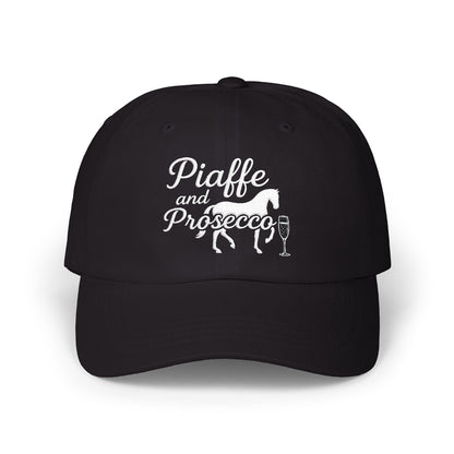 Piaffe and Prosecco Dad Cap, Horse Lover Gift, Equestrian Hat, Wine Lover's Accessory, Casual Cap