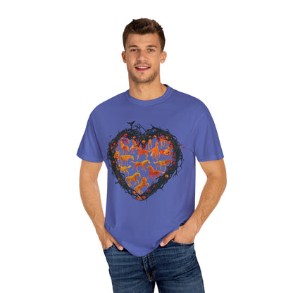 Halloween Horse Heart T-Shirt – Autumn Equestrian Style