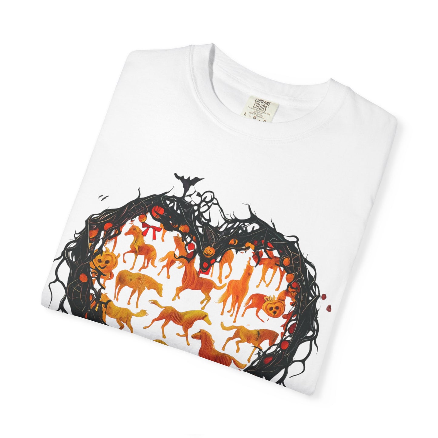 Halloween Horse Heart T-Shirt – Autumn Equestrian Style