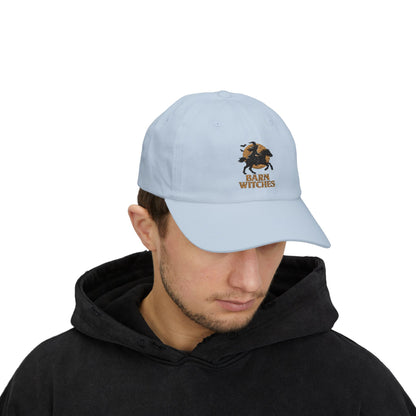 Classic Dad Cap with Barn Witches Design | Casual Style, Gift for Halloween, Everyday Wear, Unisex Accessory, Outdoor Fun