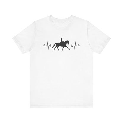 Equestrian Heartbeat T-Shirt – Couture Unisex Riding Tee, Soft Everyday Equestrian Gift