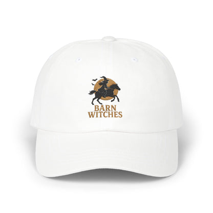 Classic Dad Cap with Barn Witches Design | Casual Style, Gift for Halloween, Everyday Wear, Unisex Accessory, Outdoor Fun