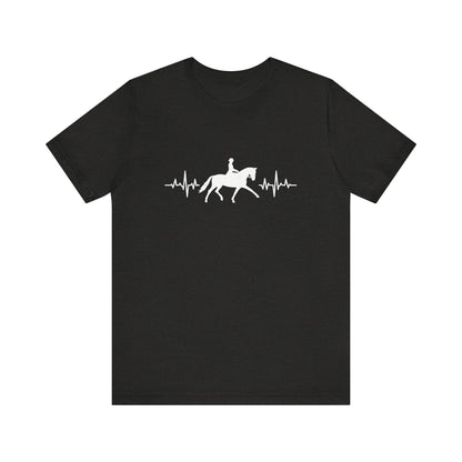 Equestrian Heartbeat T-Shirt – Couture Unisex Riding Tee, Soft Everyday Equestrian Gift