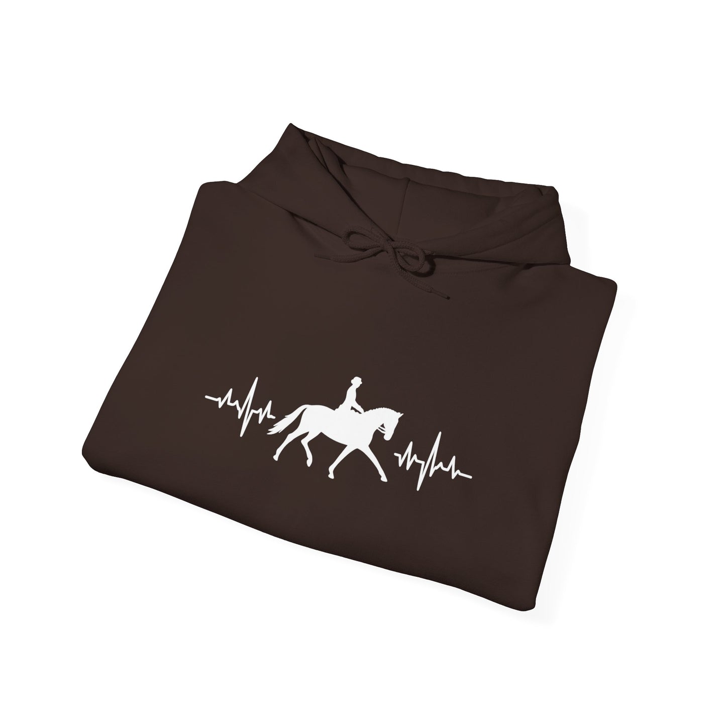 Equestrian Heartbeat Hoodie - Perfect Gift for Horse Lovers, Stylish Horseback Riding Apparel, Cozy Unisex Sweatshirt, Unique [...]