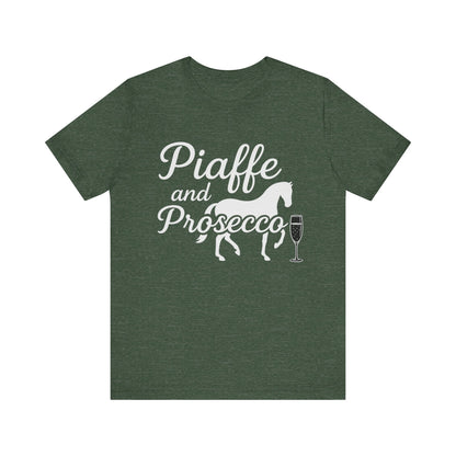 Piaffe and Prosecco T-Shirt, Equine Wine Lover Tee, Horse Riding Gift, Equestrian Fashion, Funny Horse Shirt, Casual Everyday Wear