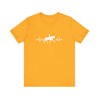 Equestrian Heartbeat T-Shirt – Couture Unisex Riding Tee, Soft Everyday Equestrian Gift