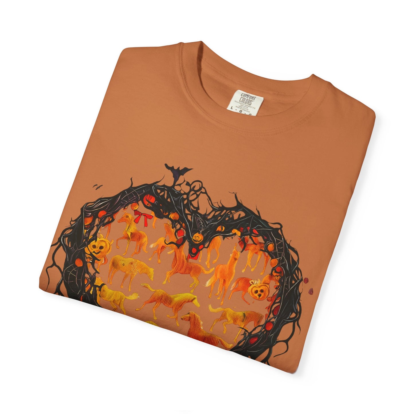 Halloween Horse Heart T-Shirt – Autumn Equestrian Style