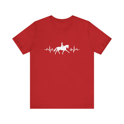 Equestrian Heartbeat T-Shirt – Couture Unisex Riding Tee, Soft Everyday Equestrian Gift