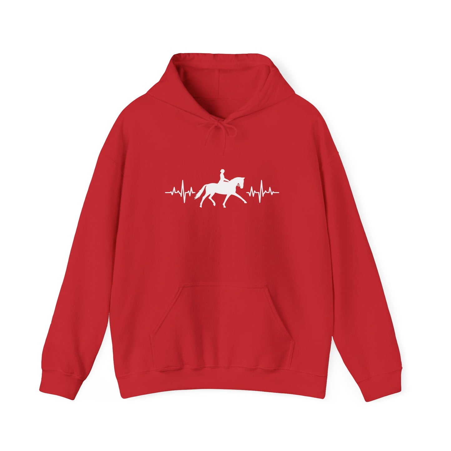 Equestrian Heartbeat Hoodie - Perfect Gift for Horse Lovers, Stylish Horseback Riding Apparel, Cozy Unisex Sweatshirt, Unique [...]