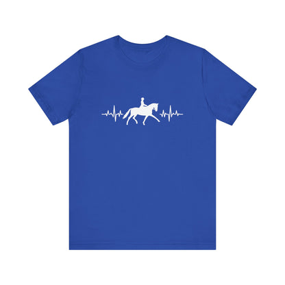 Equestrian Heartbeat T-Shirt – Couture Unisex Riding Tee, Soft Everyday Equestrian Gift