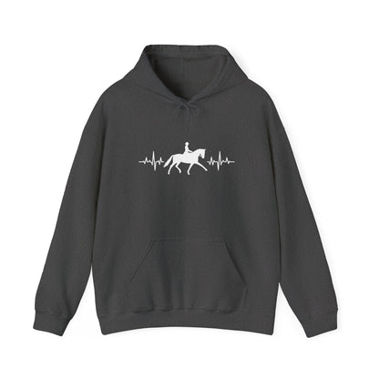 Equestrian Heartbeat Hoodie - Perfect Gift for Horse Lovers, Stylish Horseback Riding Apparel, Cozy Unisex Sweatshirt, Unique [...]