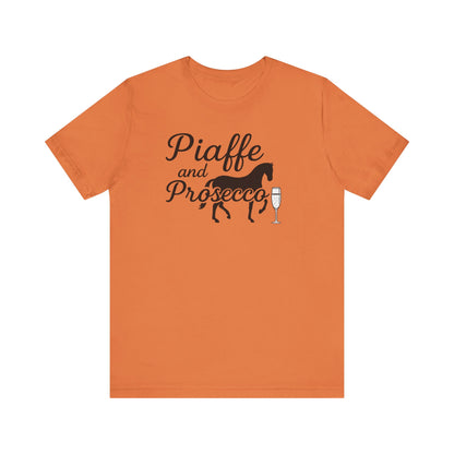 Piaffe and Prosecco Tee, Fun Equestrian Shirt, Horse Lover Gift, Wine Lover T-Shirt, Casual Horse Riding Top, Perfect for Events