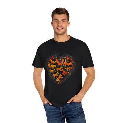 Halloween Horse Heart T-Shirt – Autumn Equestrian Style