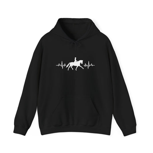 Equestrian Heartbeat Hoodie - Perfect Gift for Horse Lovers, Stylish Horseback Riding Apparel, Cozy Unisex Sweatshirt, Unique [...]